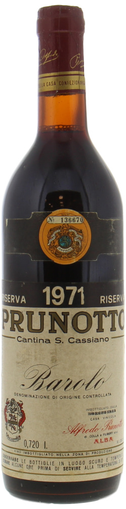 Prunotto - Barolo Riserva 1971