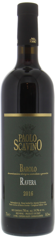 Paolo Scavino - Barolo Ravera 2016 Perfect