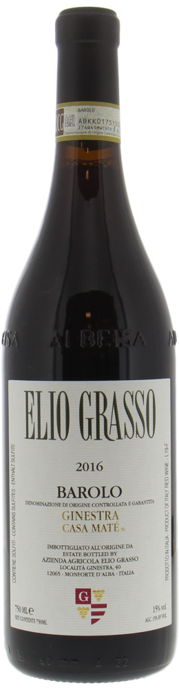Elio Grasso - Barolo Ginestra Casa Mate 2016 Perfect