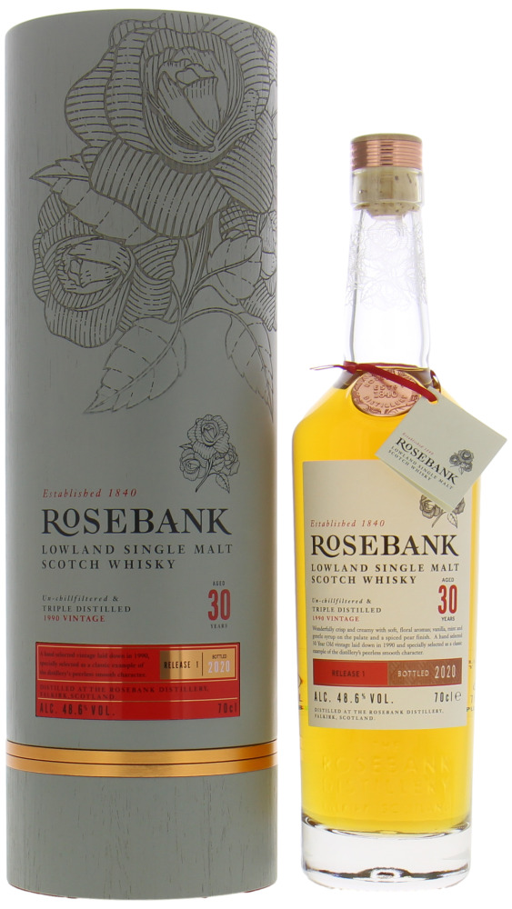 Rosebank - 30 Years Old Release One 48.6% 1990 In Original Box