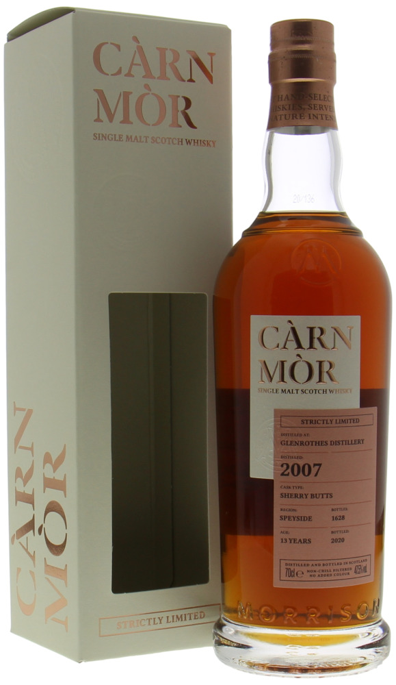 Glenrothes - 13 Years Old Càrn Mòr Strictly Limited Edition 47.5% 2007 In Orginal Box