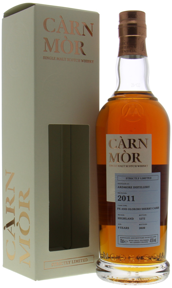 Ardmore - 9 Years Old Càrn Mòr Strictly Limited Edition 47.5% 2011 In Orginal Box