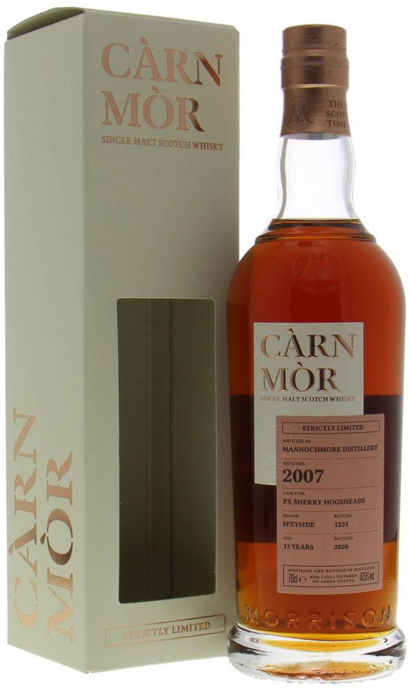 Mannochmore - 13 Years Old Càrn Mòr Strictly Limited Edition 47.5% 2007 In Orginal Box
