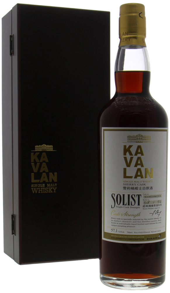 Kavalan - Solist Sherry Cask S100209028A Bottled for Eva Airway Corporation 57.1% 2010