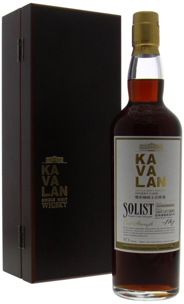 Kavalan - Solist Sherry Cask S100209008A Bottled for Eva Airway Corporation 57.1% 2010