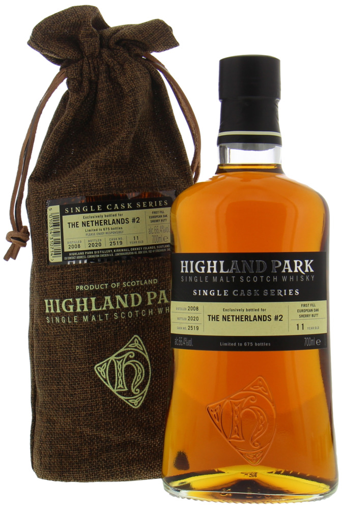 Highland Park - 11 Years Old Single Cask 2519 for the Netherlands 66.4% 2008 In Original Sack