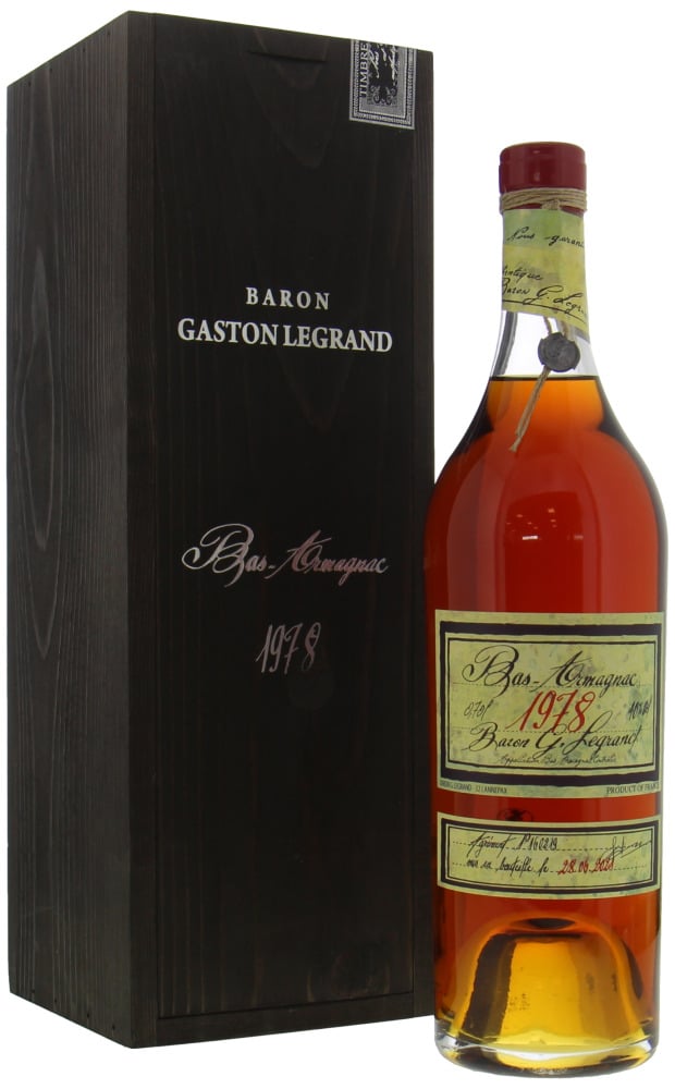 Gaston Legrand - Bas-Armagnac 40% 1978 In Original Box