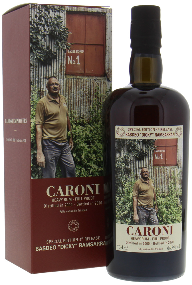 Caroni - 20 Years Old Basdeo Dicky Ramsarran 4th edition 64.3% 2000 In original Container