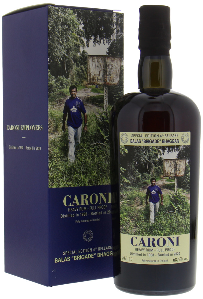 Caroni - 22 Years Old Balas Brigade Bhaggan 4th edition 68.4% 1998 In original Container