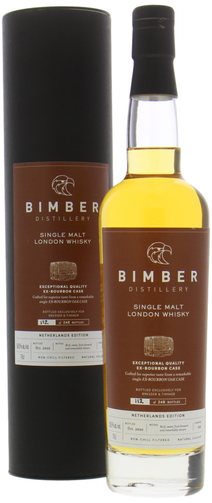 Bimber - London Whisky Single Cask 168 for Bresser & Timmer 58.9% NV Perfect