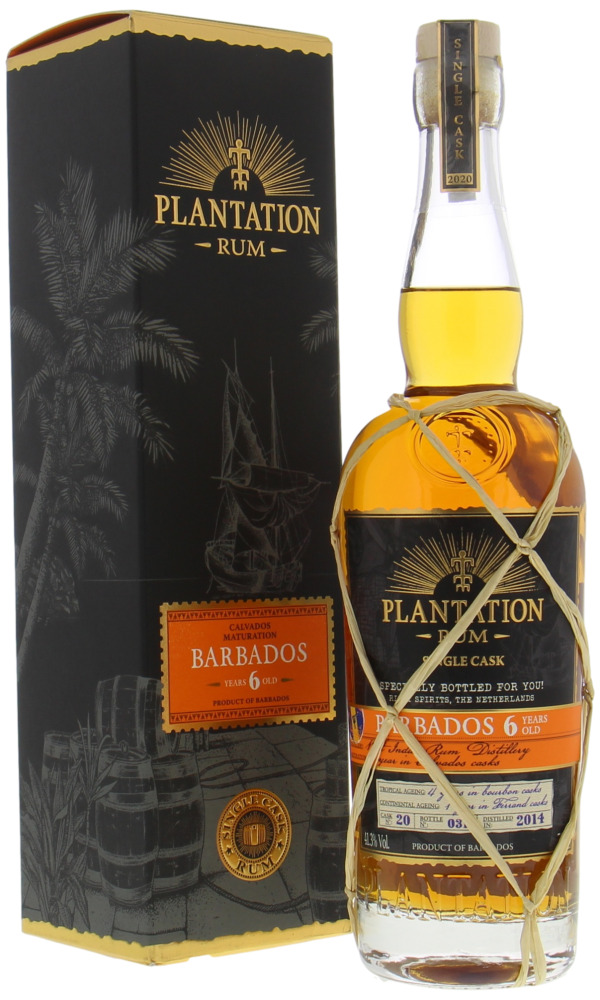 Plantation Rum - 6 Years Old Barbados Cask 20 41.3% 2014 In Orginal Box