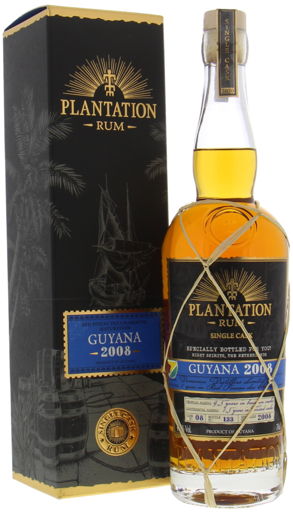 Plantation Rum - 12 Years Old Guyana Cask 8 47.6% 2008 In Orginal Box