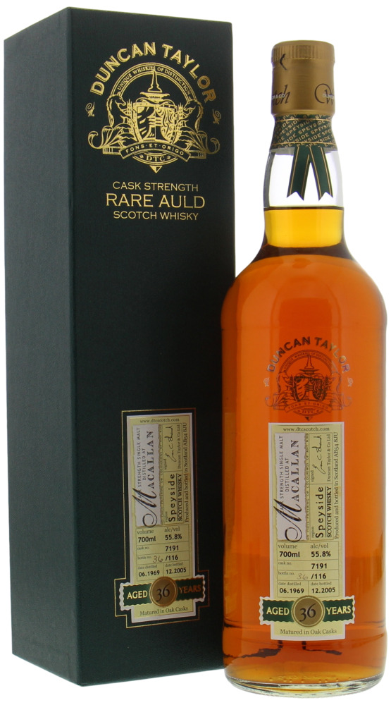 Macallan - 36 Years Old Duncan Taylor Rare Auld Cask 7190 55.8% 1969