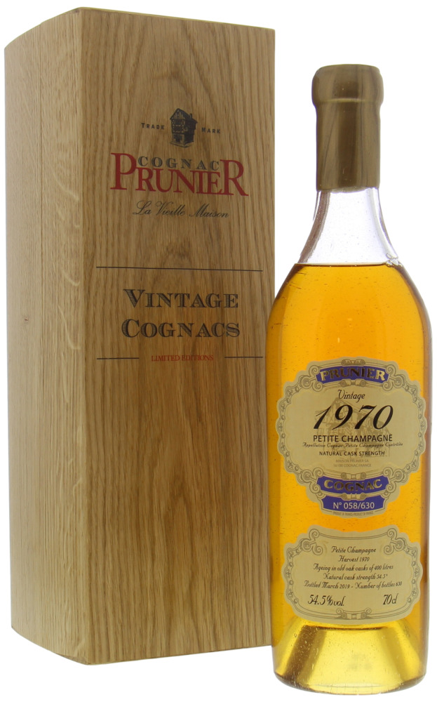 Prunier - Petite Champagne 1970 From Original Wooden Case