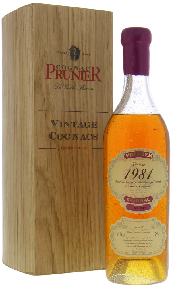 Prunier - Grande Champagne 1981 From Original Wooden Case