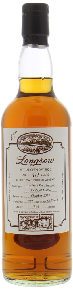 Longrow - 10 Years Old Virtual Open Day 2020 53.7% NV Perfect
