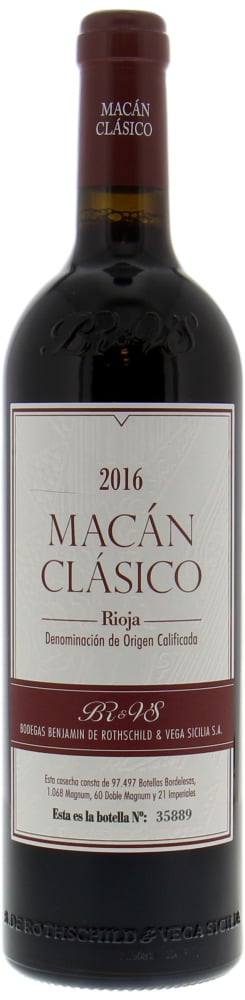 Benjamin de Rothschild & Vega Sicilia - Macan Classico 2016 Perfect