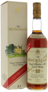 Macallan - 10 Years Old 100 Proof on Red Sticker 57% NV