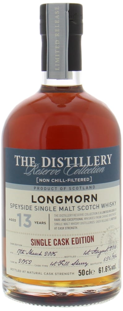Longmorn - 13 Years Old The Distillery Reserve Collection Cask 21952 61.6% 2005 10002