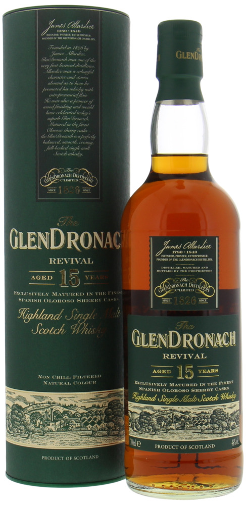 Glendronach - 15 Years Old Revival 2013 46% NV In Original Container