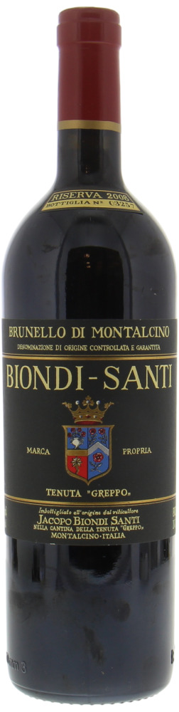 Biondi Santi - Brunello Riserva Greppo 2008 Perfect