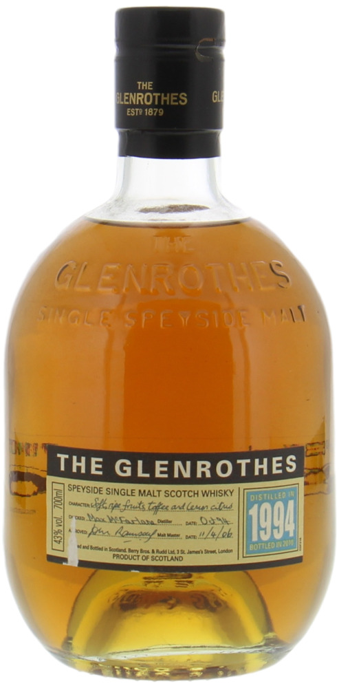Glenrothes - 1994 43% 1994 No Original Container Included!