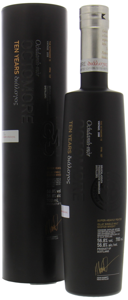 Bruichladdich - Octomore 10 Years Old 56.8% 2008