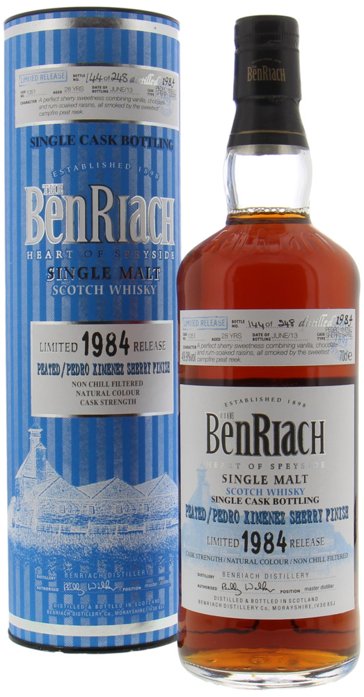 Benriach - 28 Years Old Single Cask Bottling Batch 10 Cask 1051 49.9% 1984 10038