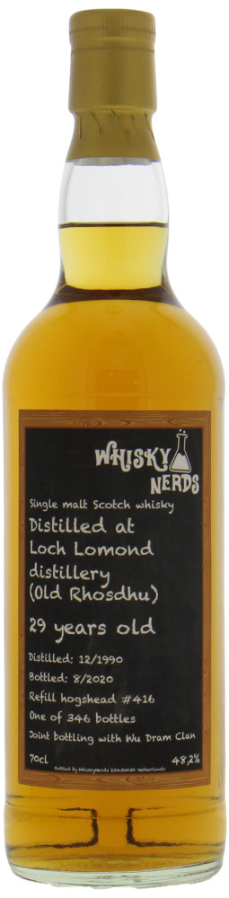 Loch Lomond - Old Rhosdhu WhiskyNerds 29 Years Old Cask 416 48.2% 1990 Perfect