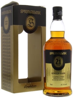 Springbank - 21 Years Old Single Cask Hanseatische Weinhandelsgesellschaft Germany 47.5% 1995