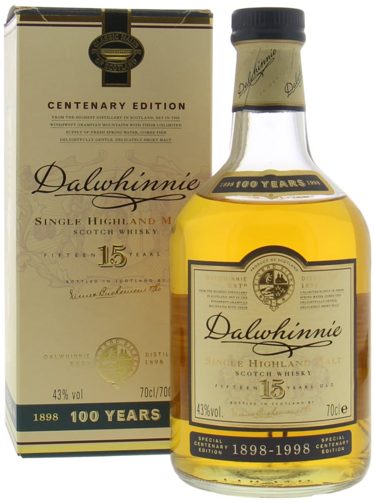 Dalwhinnie - 15 Years Old Special Centenary Edition 43% NV In original Box