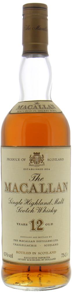 Macallan - 12 Years Old Matured In Sherry Wood 43% NV No Original Box Included!