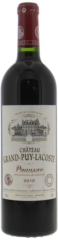 Chateau Grand Puy Lacoste - Chateau Grand Puy Lacoste 2010 From Original Wooden Case