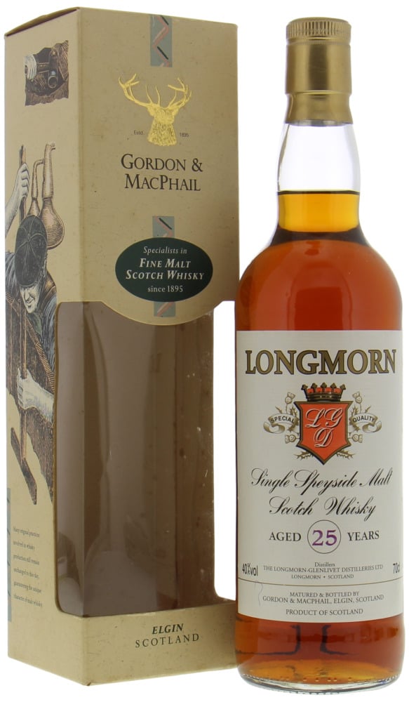 Longmorn - 25 Years Old Gordon & MacPhail Licensed Bottling 40% NV Perfect 10056