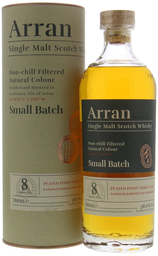 Arran - 8 Years Old Exclusively Bottled For The Netherlands 58% NV In Orginal Container