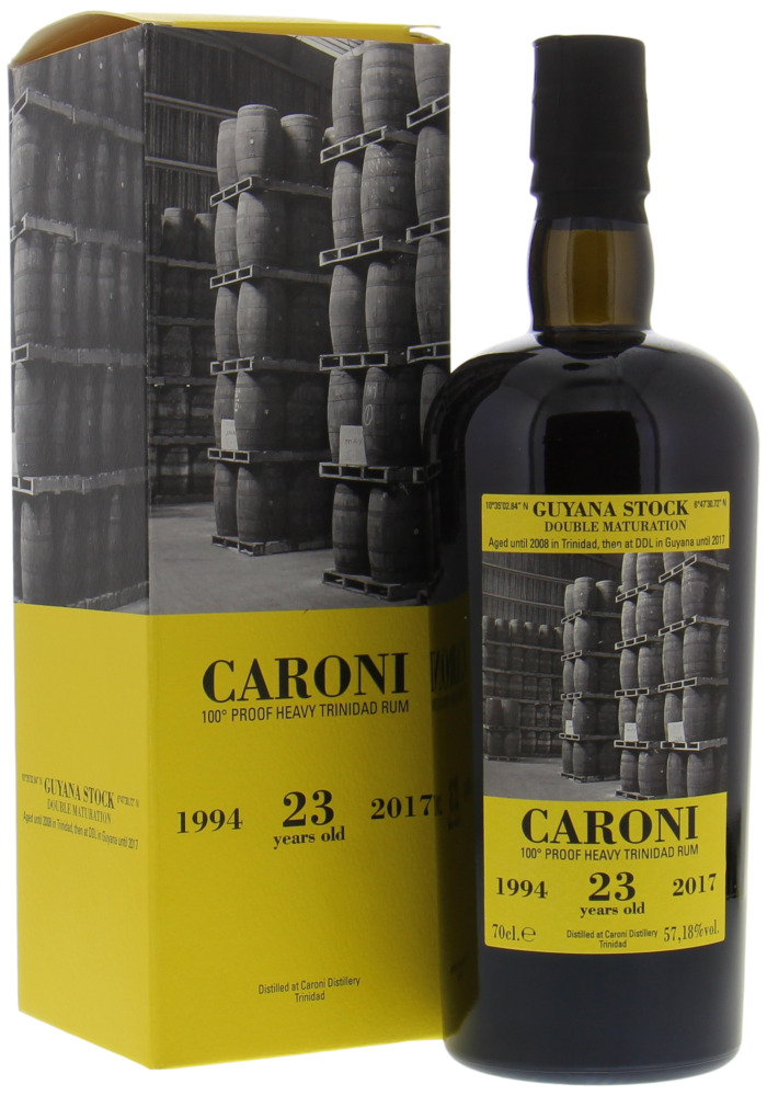 Caroni - 23 Years Old Guyana Stock 57.18% 1994 In Original Box 10056