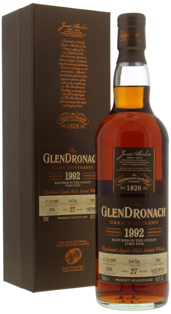 Glendronach - 27 Years Old Batch 18 Cask 5897 48% 1992