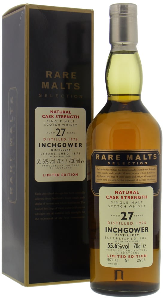 Inchgower - 27 Years Old Rare Malts Selection 55.6% 1976 In Original Wooden Case 10056