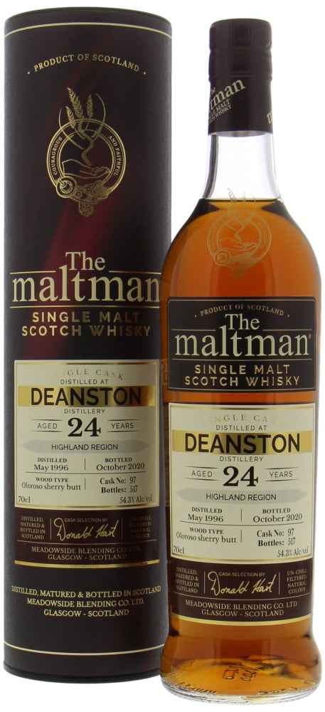 Deanston - 24 Years Old The Maltman 97 54.3% 1996 In Orginal Box