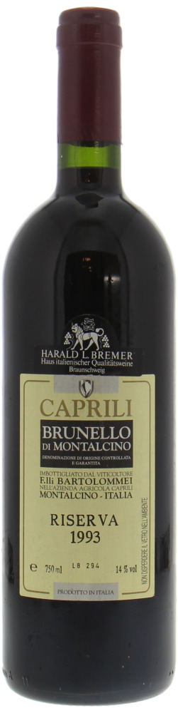 Caprili - Brunello di Montalcino Riserva 1993 Perfect
