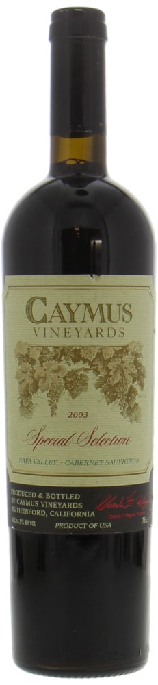 Caymus - Cabernet Sauvignon Special Selection 2003 perfect