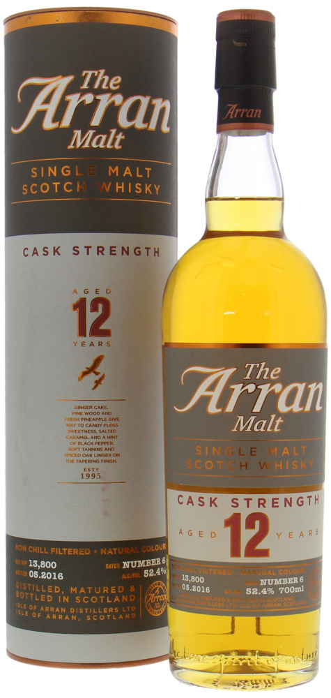 Arran - 12 Years Old Cask Strength Batch 6 52.4% NV In orginal Container