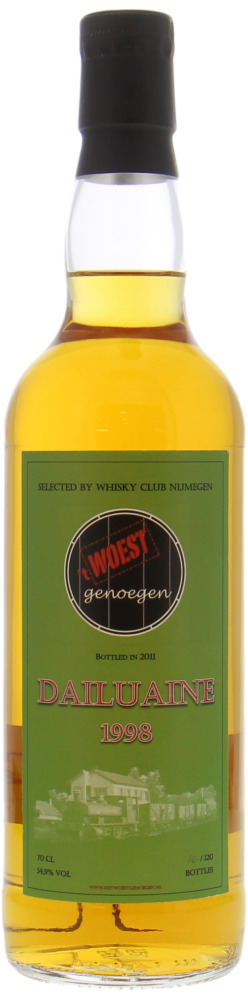 Dailuaine - 1998 Selected by Whisky Club Nijmegen Cask 3391 54.9% 1998