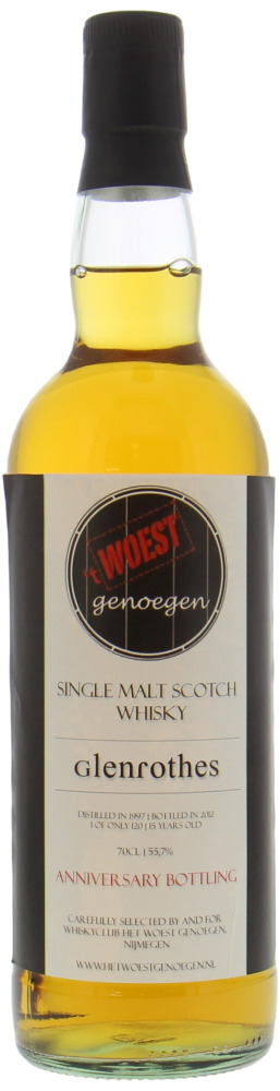 Glenrothes - 15 Years Old 5th anniversary of 't Woest Genoegen 55.7% 1997