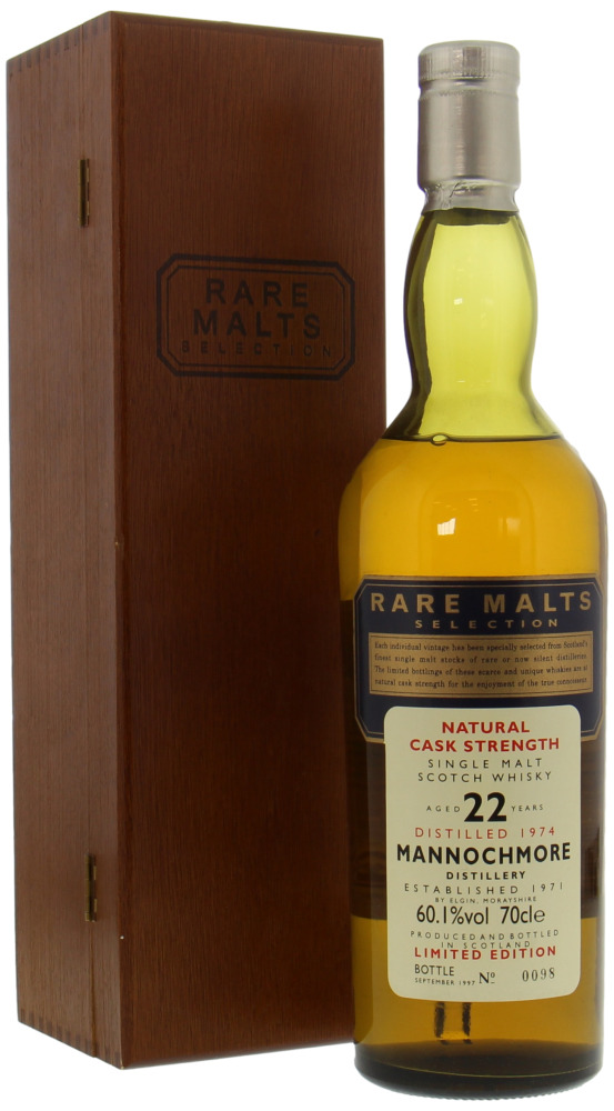 Mannochmore - 22 Years Old Rare Malts Selection 60.1% 1974 In Original Wooden Box