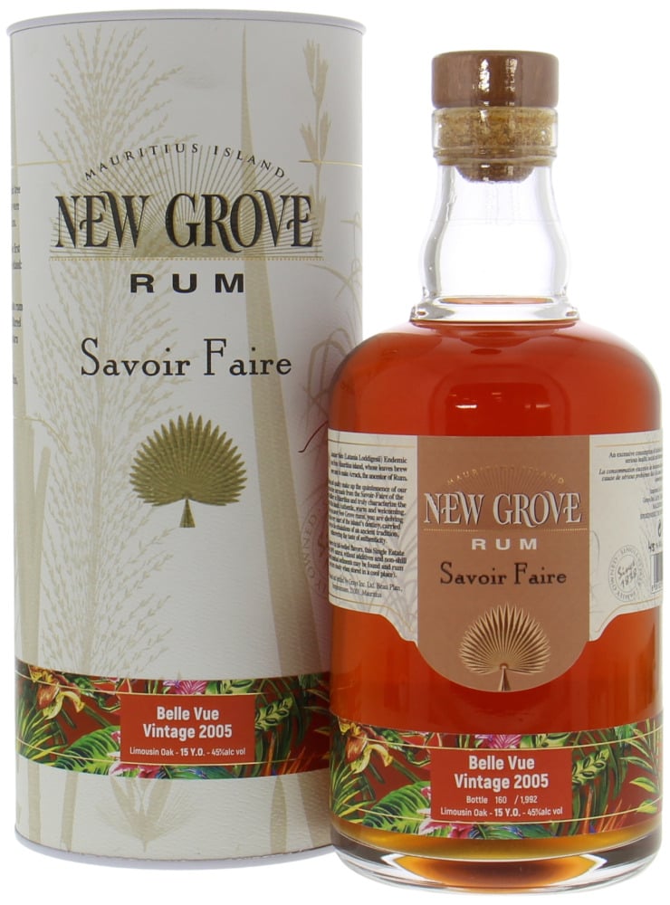 New Grove Distillery - 15 Years Old Savoir Faire Belle Vue Vintage 2005 45% 2005