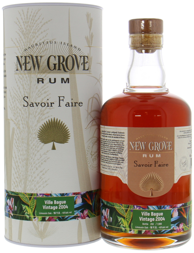 New Grove Distillery - 16 Years Old Savoir Faire Ville Bague Vintage 2004 45% 2004 In orginal Container