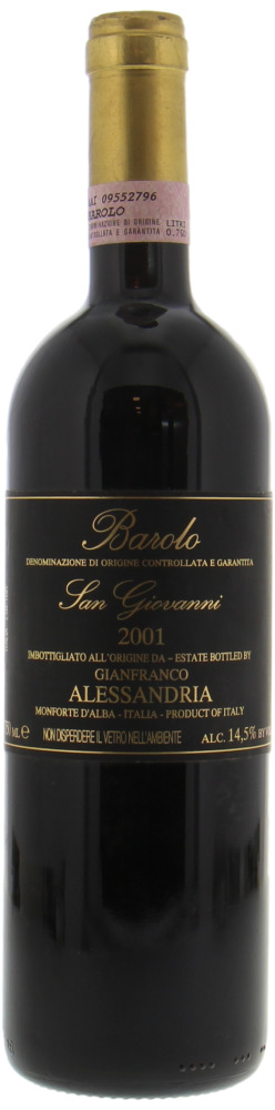 Gianfranco Alessandria - Barolo San Giovanni 2001 Perfect