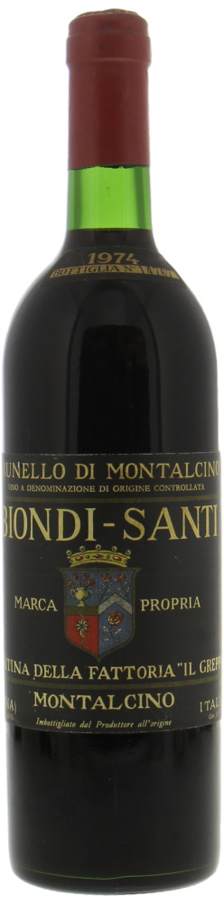 Biondi Santi - Brunello di Montalcino 1974 Perfect