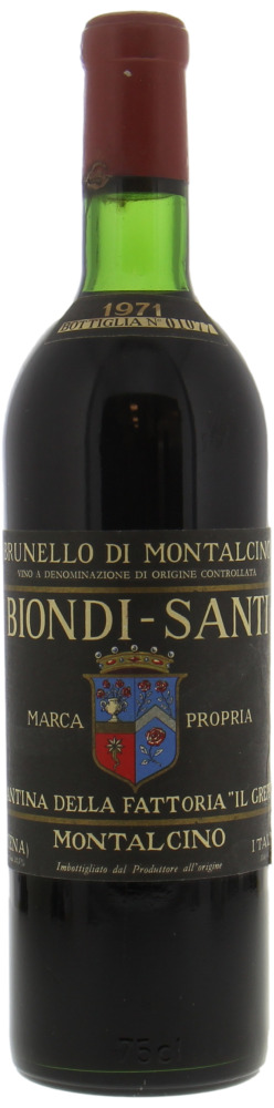 Biondi Santi - Brunello di Montalcino 1971 Top Shoulder